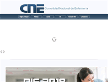 Tablet Screenshot of cne.org.mx